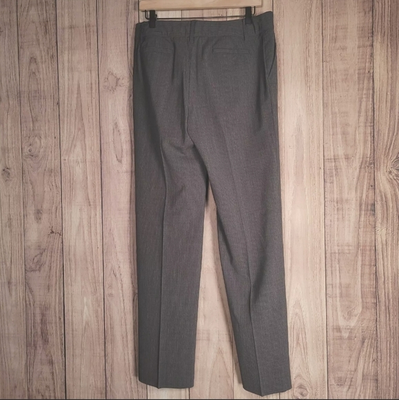 Banana Republic Size 8 Pants Gray White Striped - Picture 7 of 7
